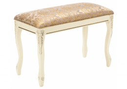 Банкетка Валентино патина золото / бежевый (74x35x51)