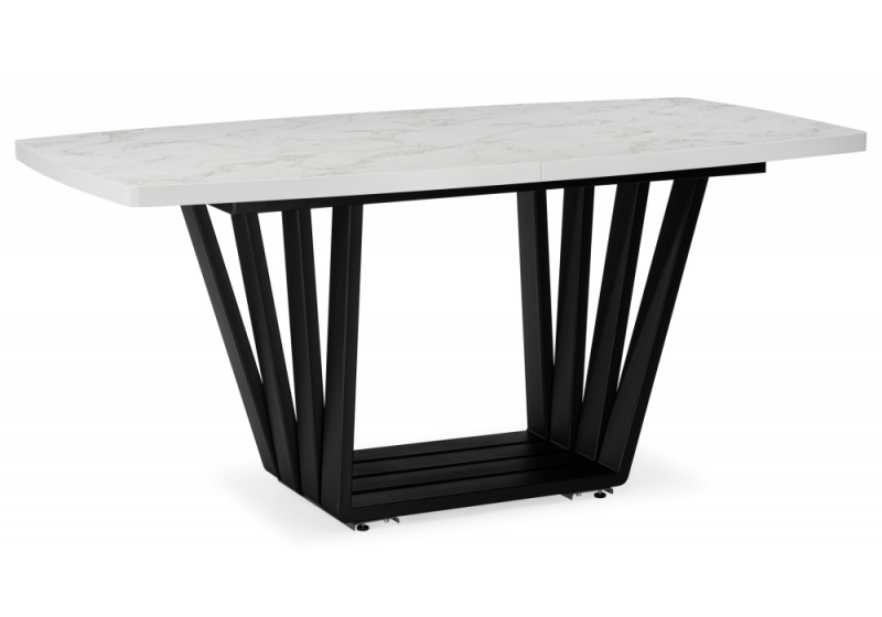 Стол деревянный Эудес 160(205)х90 сабия / черный (90x75,5). 