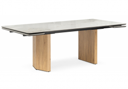 Керамический стол Монерон 200x100 brecha crema elegance / дуб монтана (100x77)