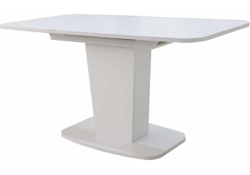 Стол деревянный раскладной Рондо-2 белый шелк (75x75). 