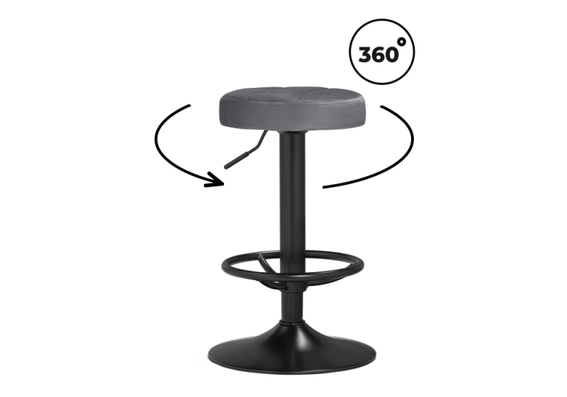 Барный стул Marun dark gray / black. 