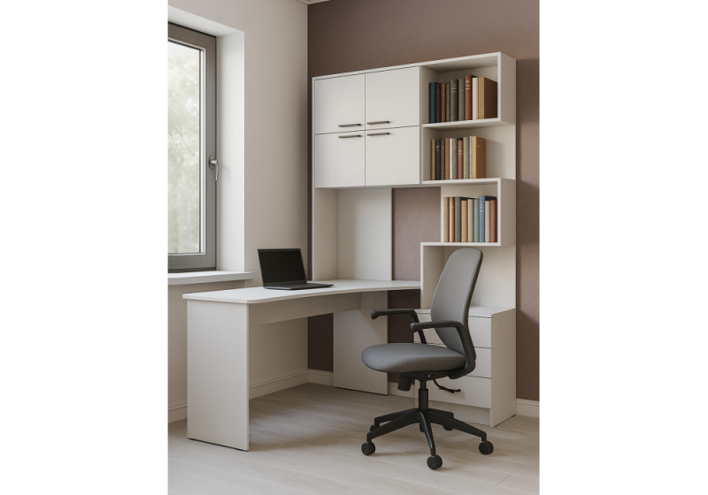 Компьютерный стол Эльброни левый белый (200)