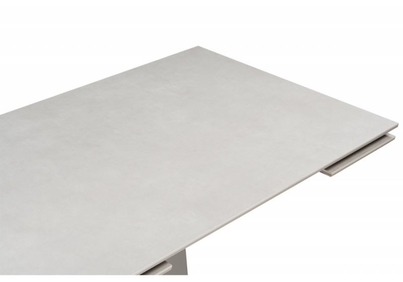 Керамический стол Мун 120(180)х80 carmen light gray / серый матовый (80x73)