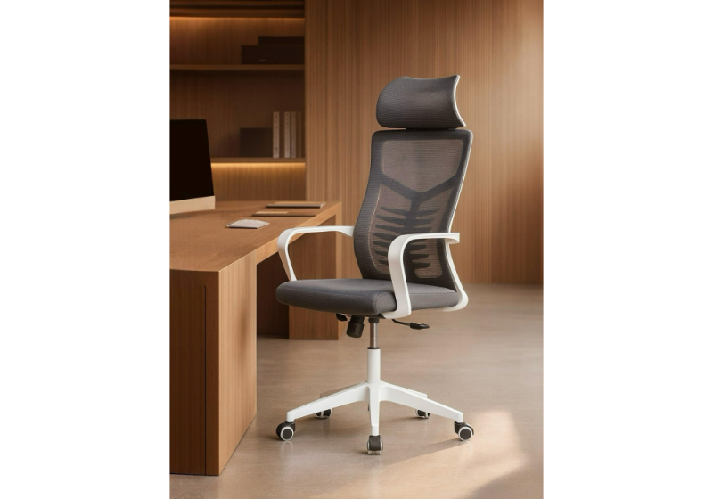 Компьютерное кресло Montana dark gray  / white (62x58x118)